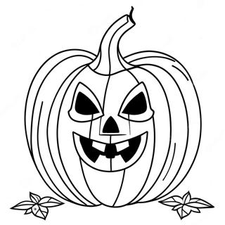 Spooky Pumpkin Halloween Mask Template Coloring Page 42033-33562