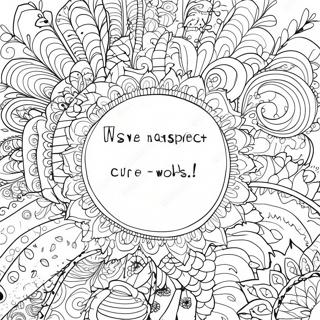 Creative Sayings Quote Curse Words Coloring Page 4207-3484