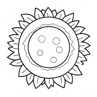 Summer Solstice Sun Coloring Page 42093-33614