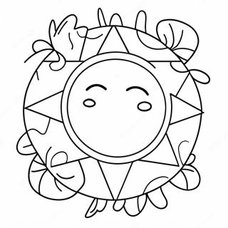 Summer Solstice Sun Coloring Page 42093-33616