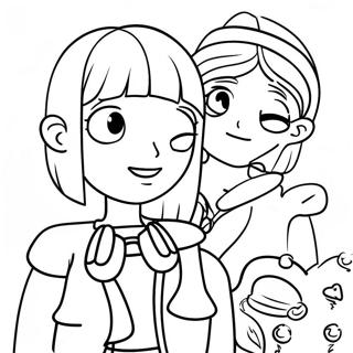 Komi Shoko With Friends Coloring Page 42114-33640