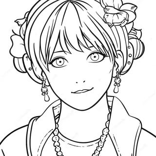 Saiki K Coloring Page 42123-33635