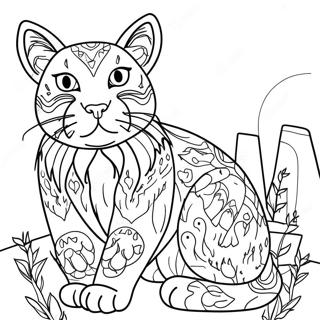 Wild Cat Coloring Pages