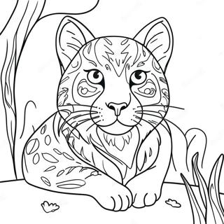 Wild Cat Coloring Page 42133-33644