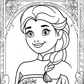 Frozen Happy Birthday Elsa Coloring Page 42143-33654