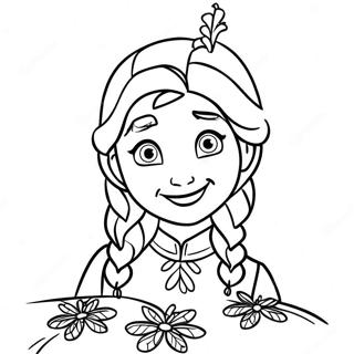 Frozen Happy Birthday Anna Coloring Page 42144-33660