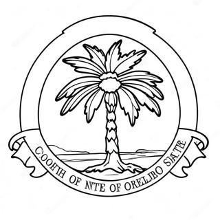 South Carolina State Flag Coloring Page 42153-33662