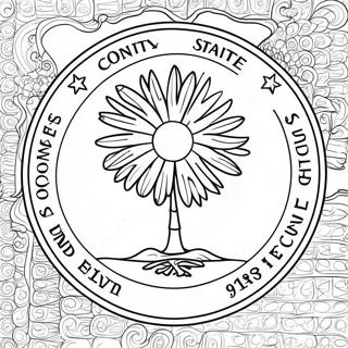 South Carolina State Flag Coloring Page 42153-33663