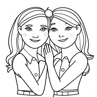 Bff Friendship Coloring Page 42163-33675