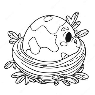 Dinosaur Egg Nest Coloring Page 42173-33690