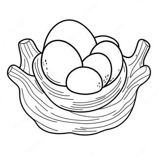 Dinosaur Egg Nest Coloring Page 42173-33692