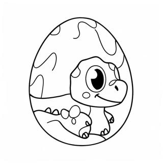 Colorful Dinosaur Egg Coloring Page 42174-33677