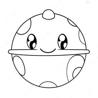 Cute Pokeball With Smiling Face Coloring Page 4217-3491