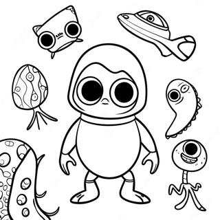 Monsters Vs Aliens Coloring Pages