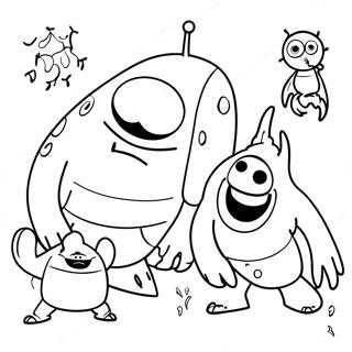 Monsters Vs Aliens Coloring Page 42183-33683