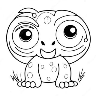 Funny Monster With Big Eyes Coloring Page 42184-33687