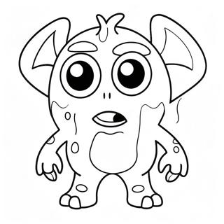 Funny Monster With Big Eyes Coloring Page 42184-33688