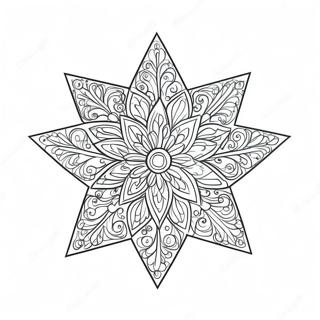 Christmas Tree Star Coloring Page 42193-33696