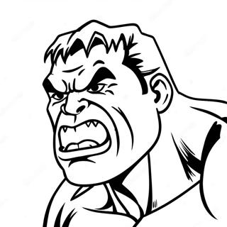 Hulk Face Coloring Page 42233-33726