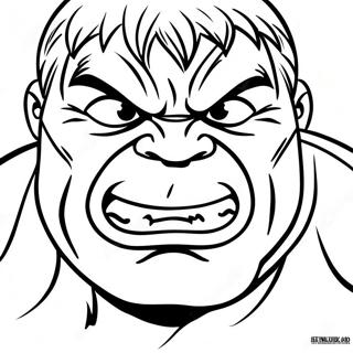 Hulk Face Coloring Page 42233-33728