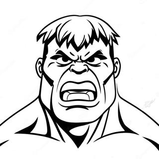 Angry Hulk Face Coloring Page 42234-33729