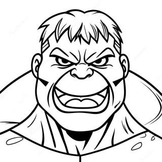 Angry Hulk Face Coloring Page 42234-33730