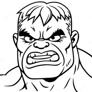 Angry Hulk Face Coloring Page 42234-33731