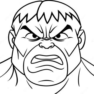 Angry Hulk Face Coloring Page 42234-33732