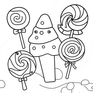 Colorful Candy Land Coloring Page 42264-33749