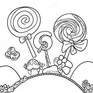 Colorful Candy Land Coloring Page 42264-33750