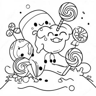 Colorful Candy Land Coloring Page 42264-33751