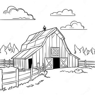 Barn Coloring Pages