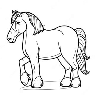 Clydesdale Horse Coloring Pages