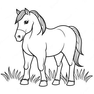 Clydesdale Horse Coloring Page 42273-33763