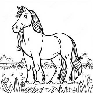 Clydesdale Horse Coloring Pages