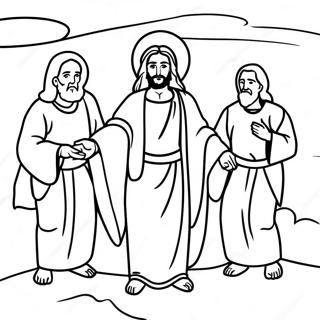 Transfiguration Coloring Pages