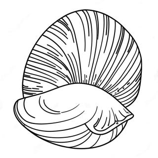 Clam Coloring Pages