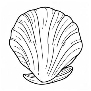 Clam Shell Coloring Page 42343-33811