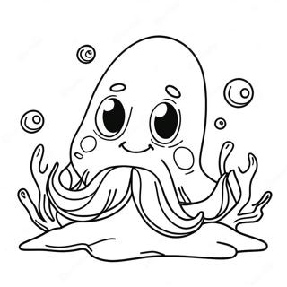 Happy Clam Underwater Coloring Page 42344-33817