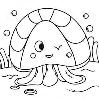 Happy Clam Underwater Coloring Page 42344-33819