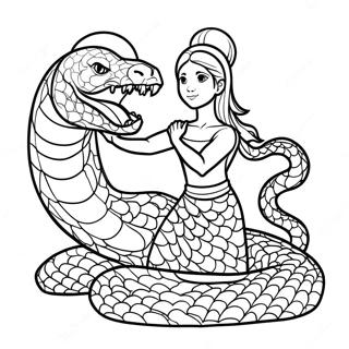 Obanai With Serpent Breathing Techniques Coloring Page 42354-33829