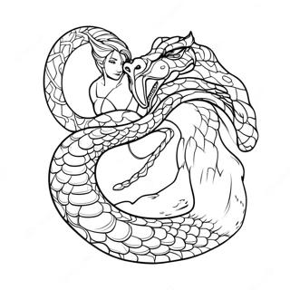 Obanai With Serpent Breathing Techniques Coloring Page 42354-33831