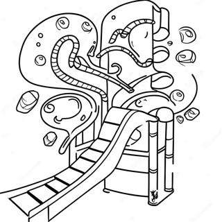 Colorful Marble Run Adventure Coloring Page 42374-33841