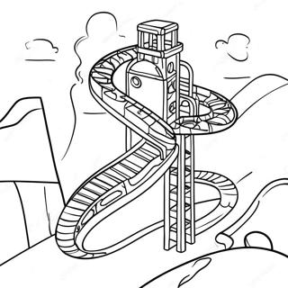 Colorful Marble Run Adventure Coloring Page 42374-33843