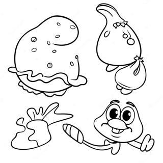 Silly Green Eggs And Ham Coloring Page 4237-3505