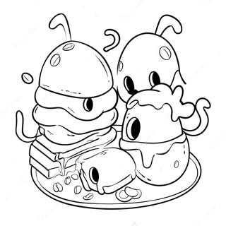 Silly Green Eggs And Ham Coloring Page 4237-3506