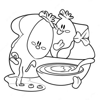 Silly Green Eggs And Ham Coloring Page 4237-3507