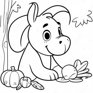 Eeyore S Sad Thanksgiving Coloring Page 42384-33853