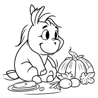 Eeyore S Sad Thanksgiving Coloring Page 42384-33855