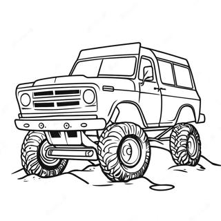 Mud Truck Off Road Coloring Pages